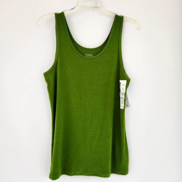 Time and Tru Green Tank Top XL - Picture 1 of 2